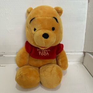 Disney Winnie the Pooh Plush - Red and Tan